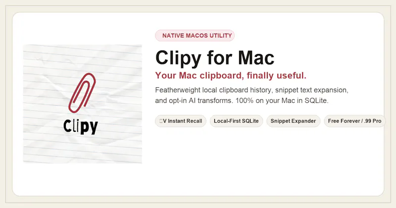 Clipy screenshot 1