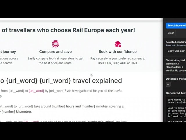 Programmatic SEO Template Inspector gallery image