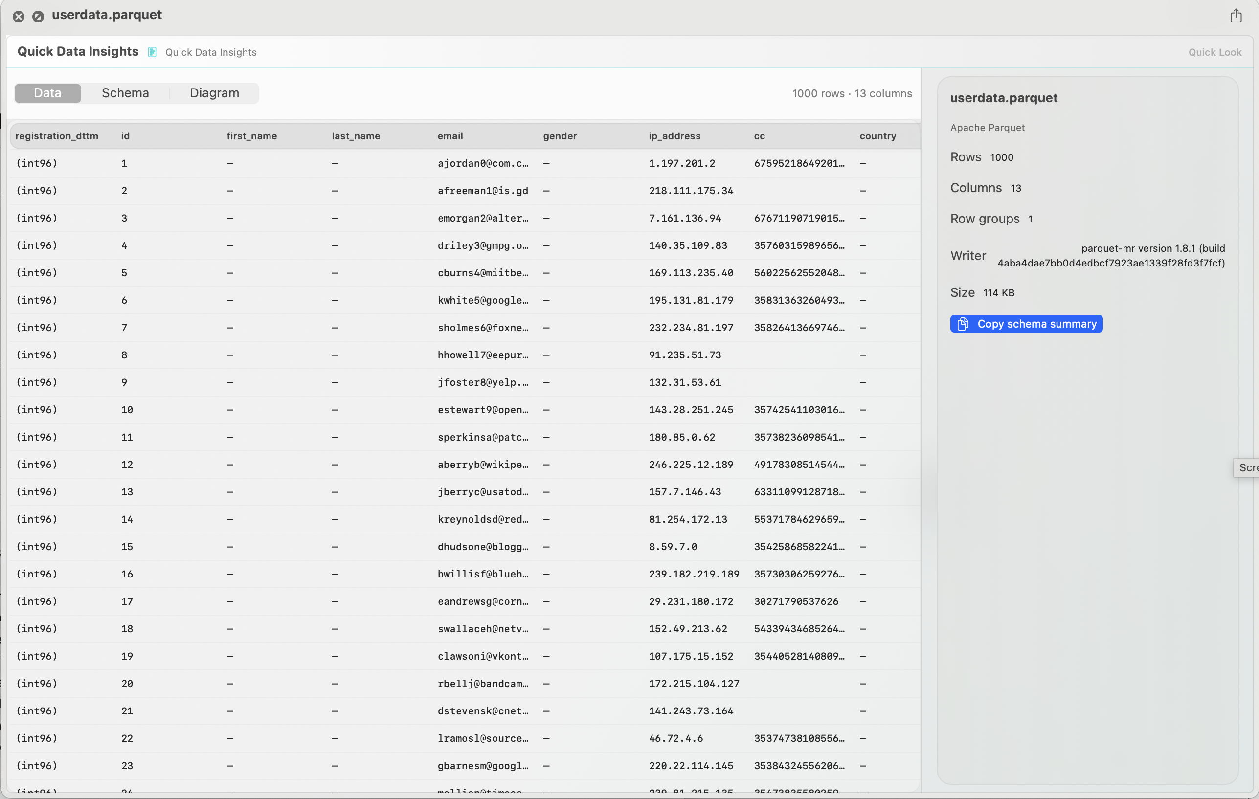 Quick Data Insights gallery image