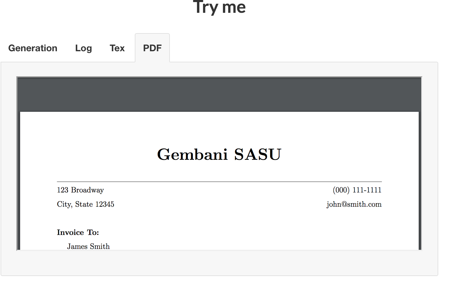 Docgen.io API gallery image