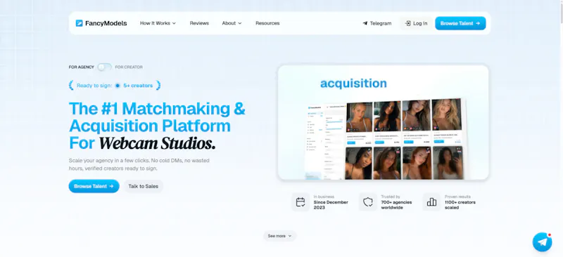 FancyModels - #1 OF Acquisition Platform screenshot 2