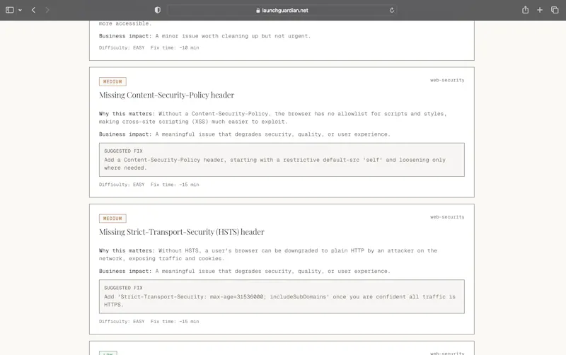 LaunchGuardian screenshot 4