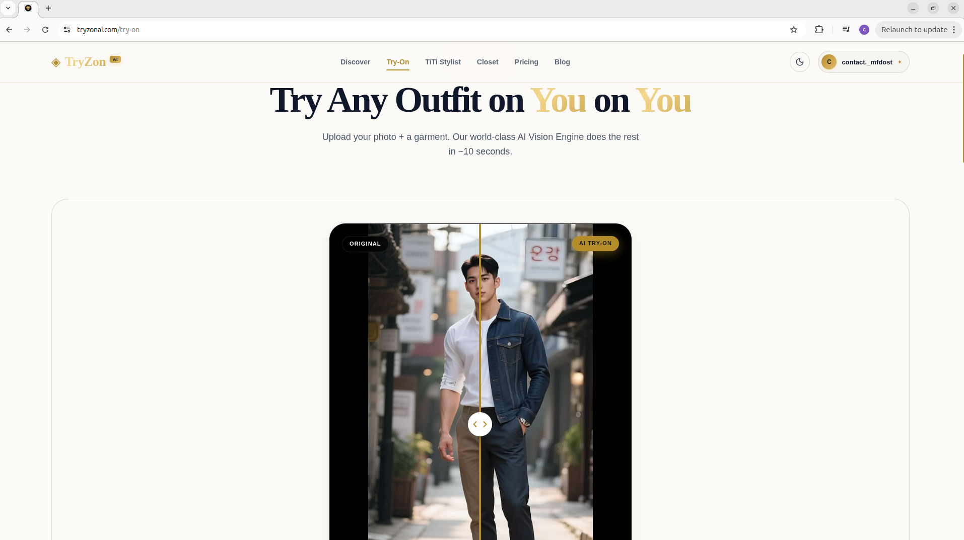 TryZon AI gallery image