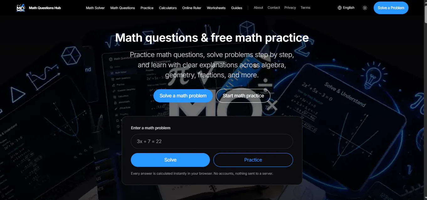 Math Questions Hub gallery image