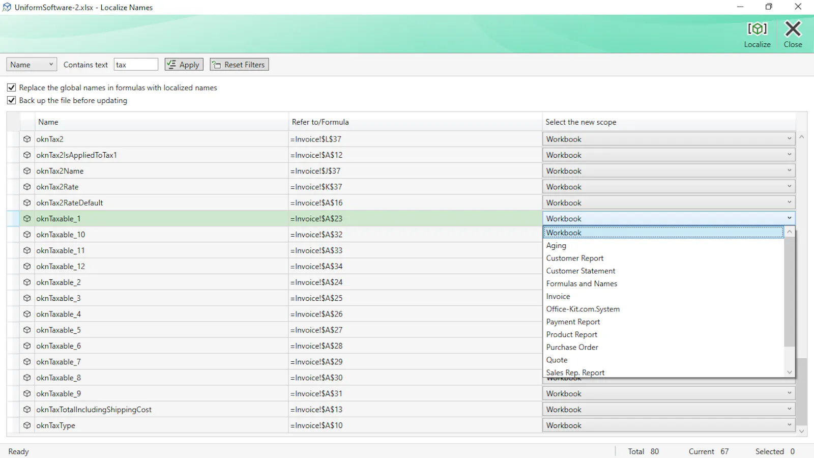Formula Manager for Excel screenshot 6