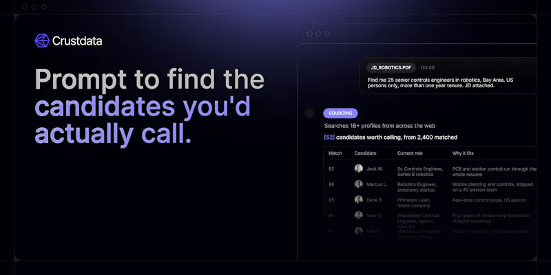 Crustdata Recruiter screenshot 3