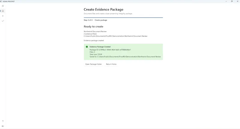 SIGMA PROOFKIT screenshot 2