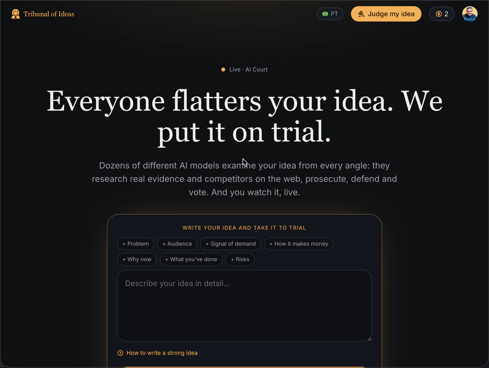 Tribunal of Ideas screenshot 2