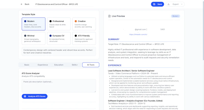 ResumeAI – AI Job Application Copilot screenshot 2