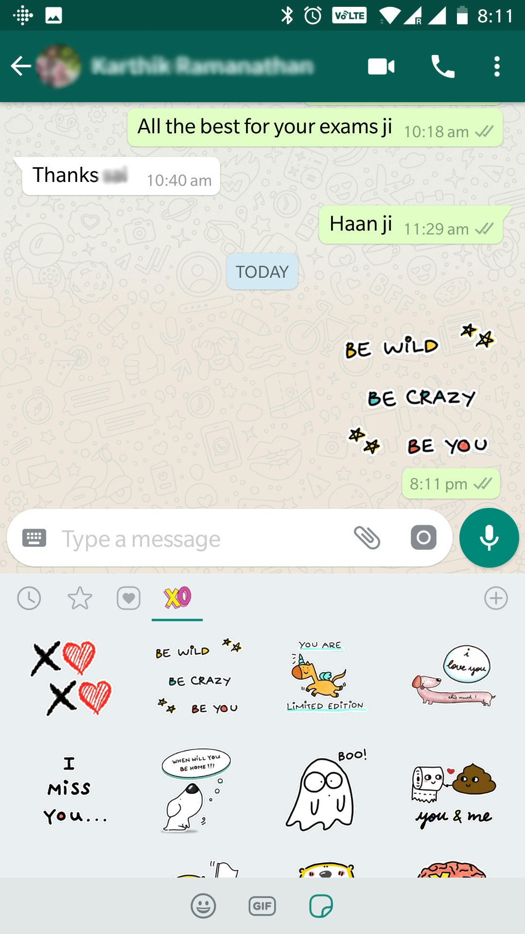 XOXO Whatsapp Stickers gallery image