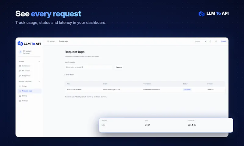 LLM To API screenshot 4