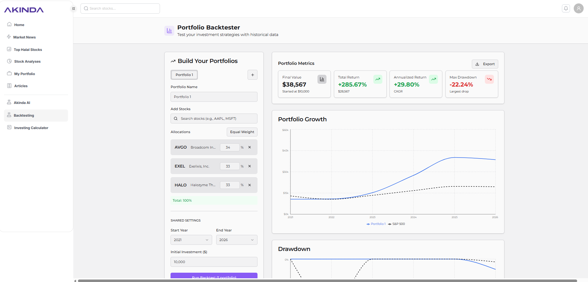 Akinda - Halal stock investment Platform gallery image