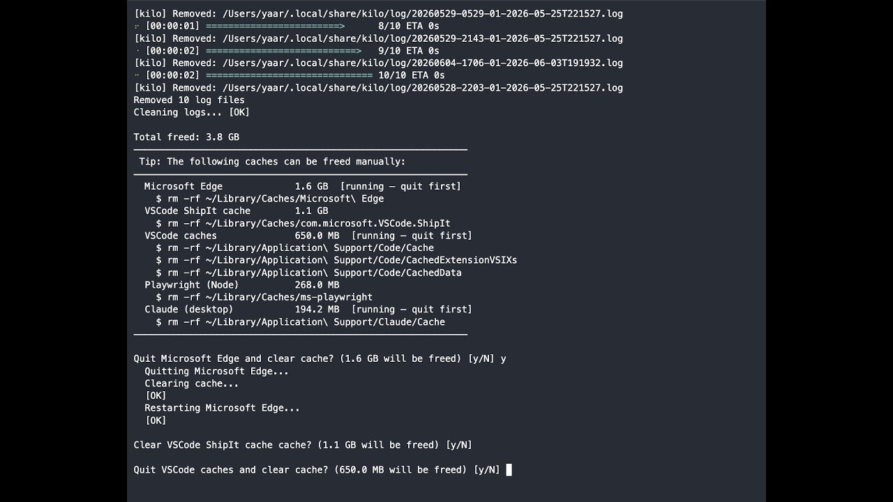 sasurahime — Cache Cleaner for Mac Dev gallery image