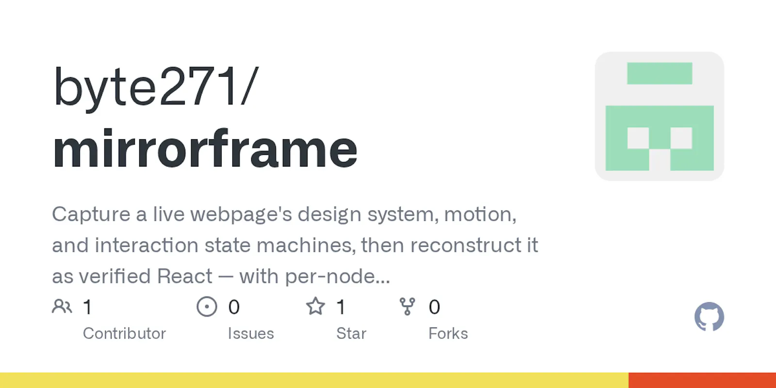 Mirrorframe screenshot 1