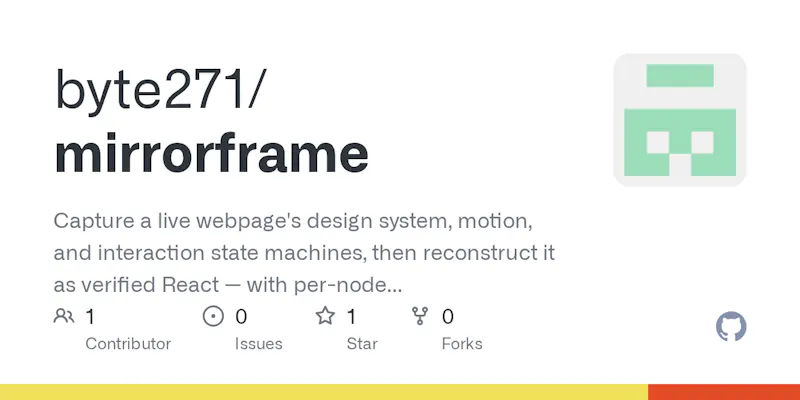 Mirrorframe screenshot 1