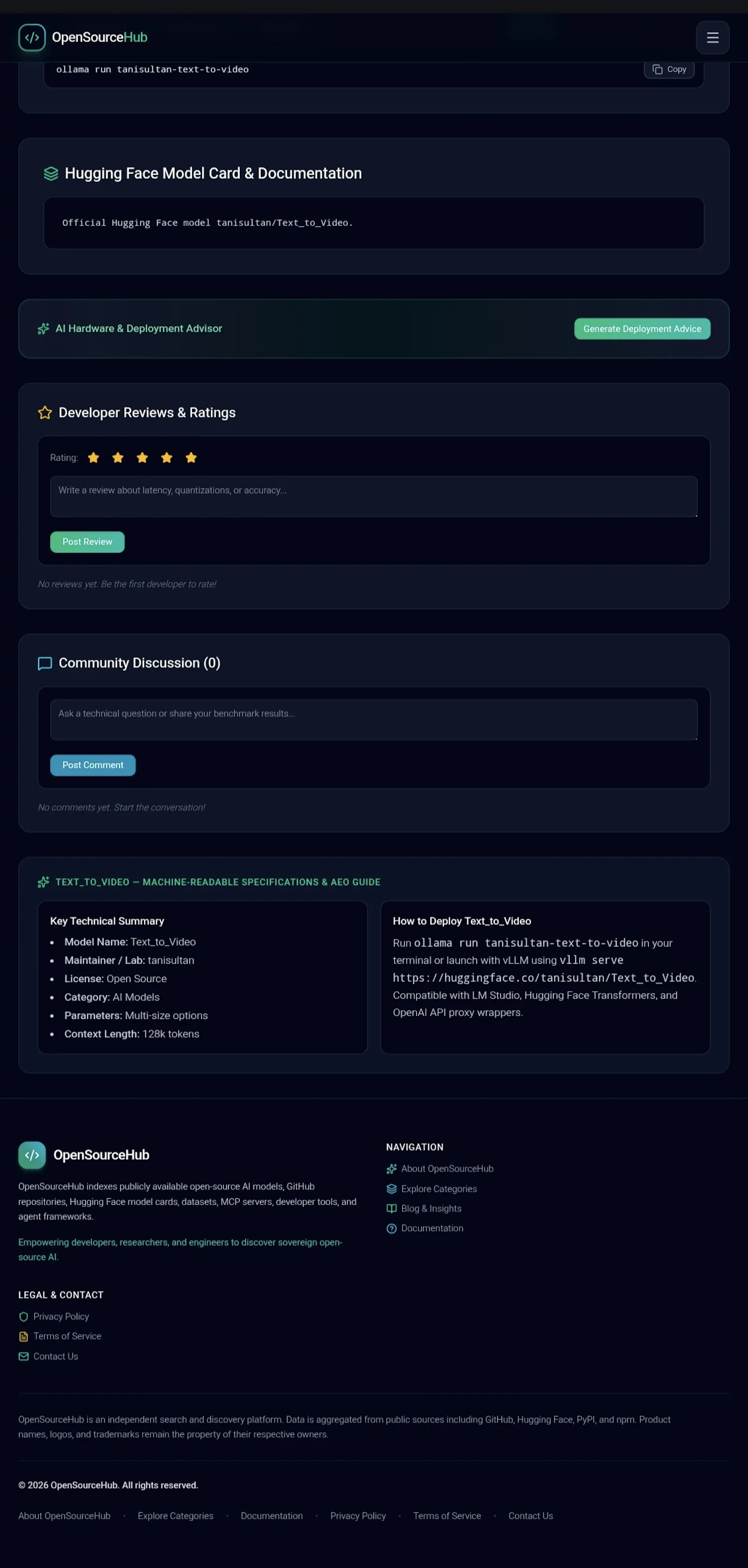 OpenSourceHub screenshot 2