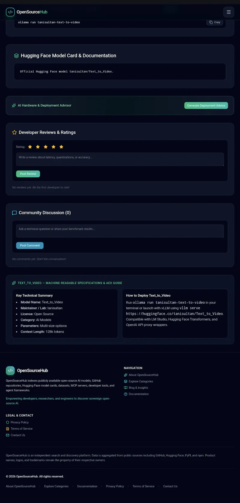 OpenSourceHub screenshot 2