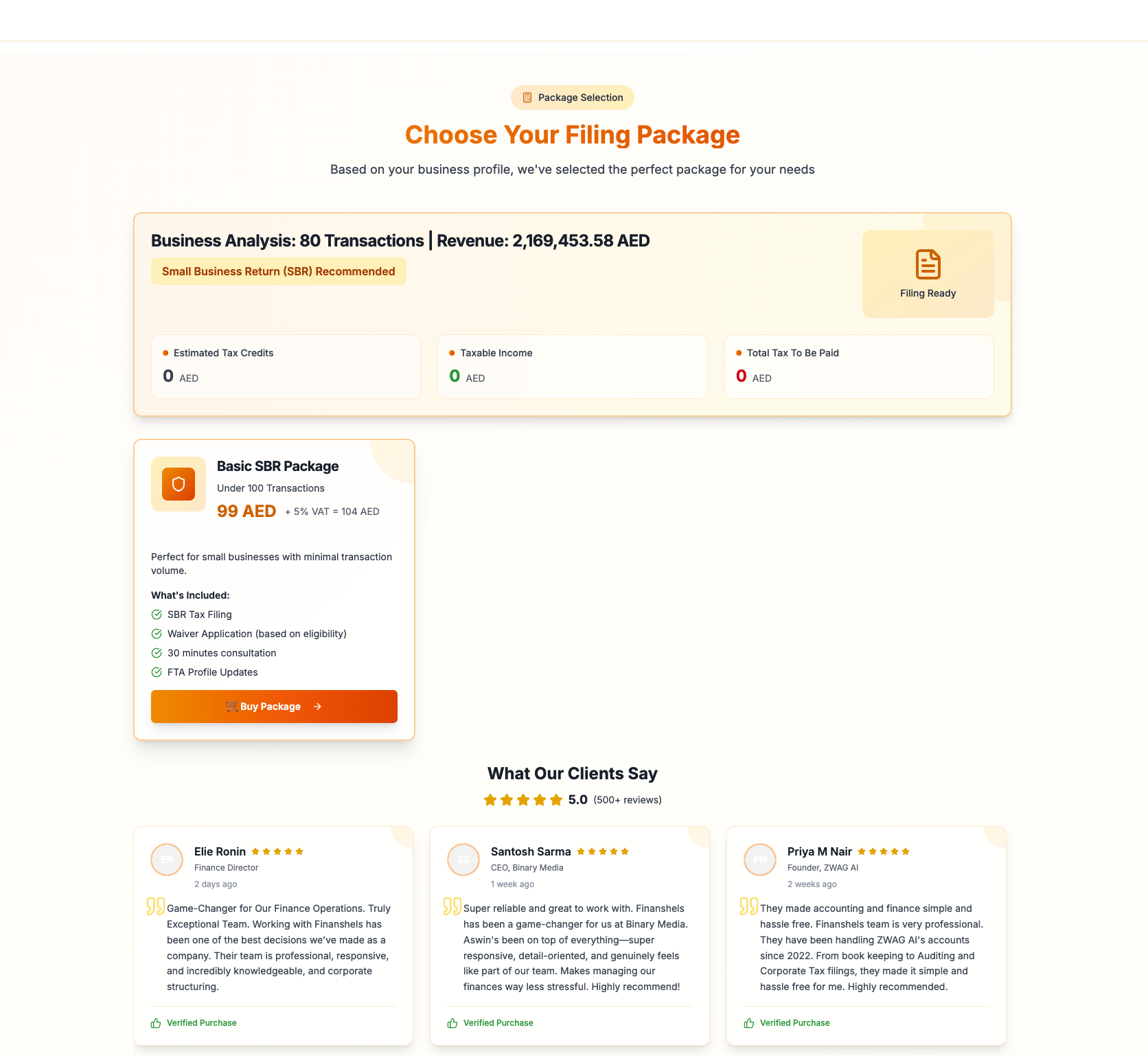 Mídia 3 de App FINANSHEL - A maneira mais rápida de arquivar impostos corporativos dos Emirados Árabes Unidos online