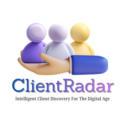 ClientRadar - Product Hunt launch logo and brand identity