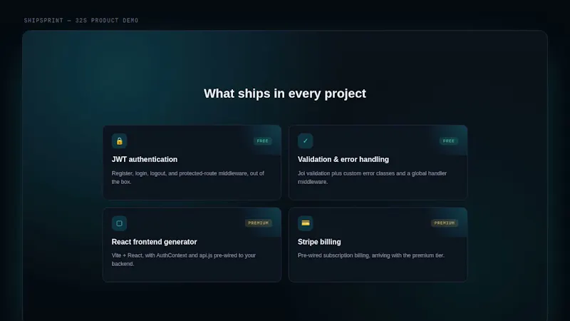 ShipSprint screenshot 1 (video preview)