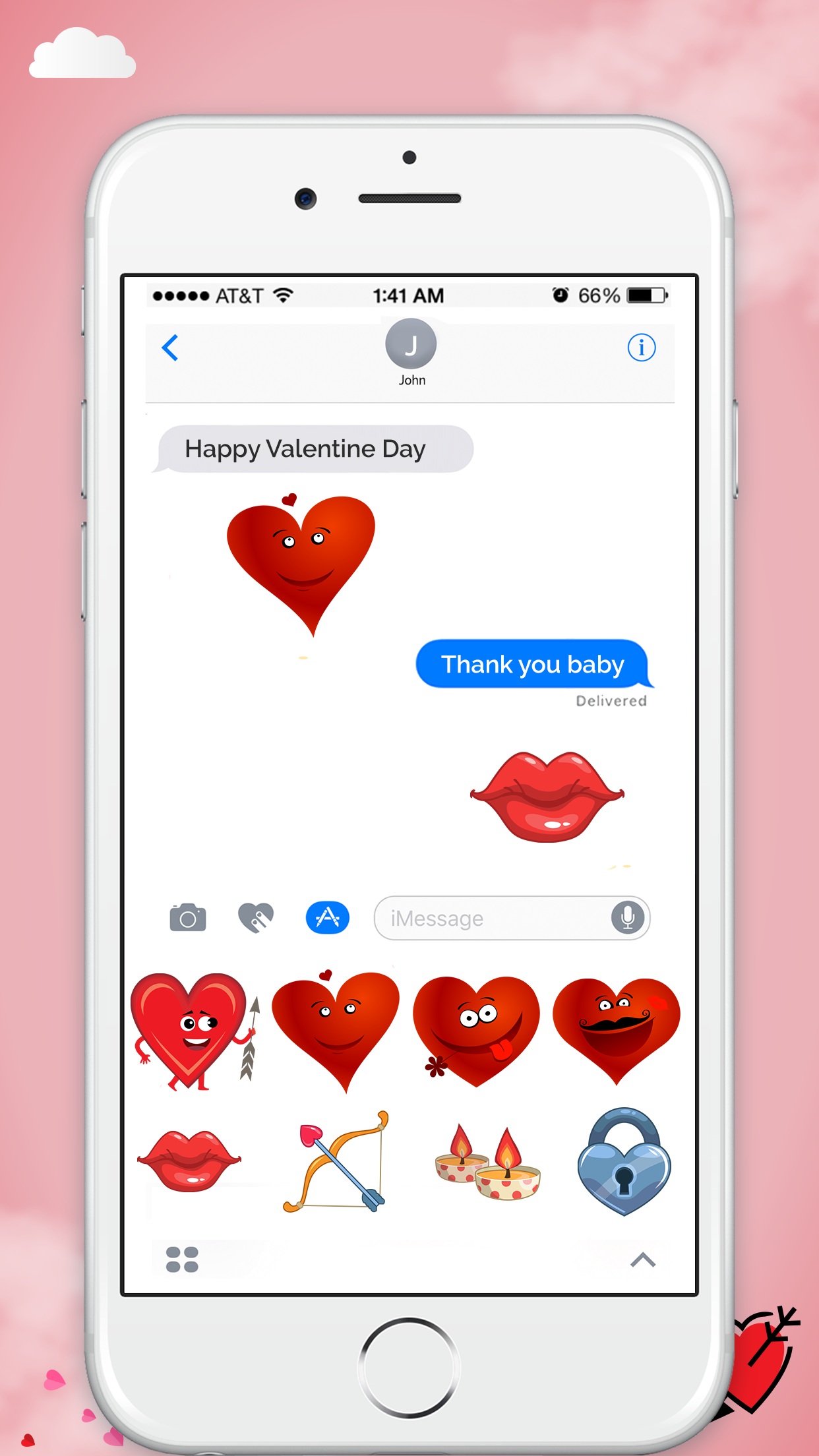 Valentine's Day Stickers Pack for iMessage gallery image
