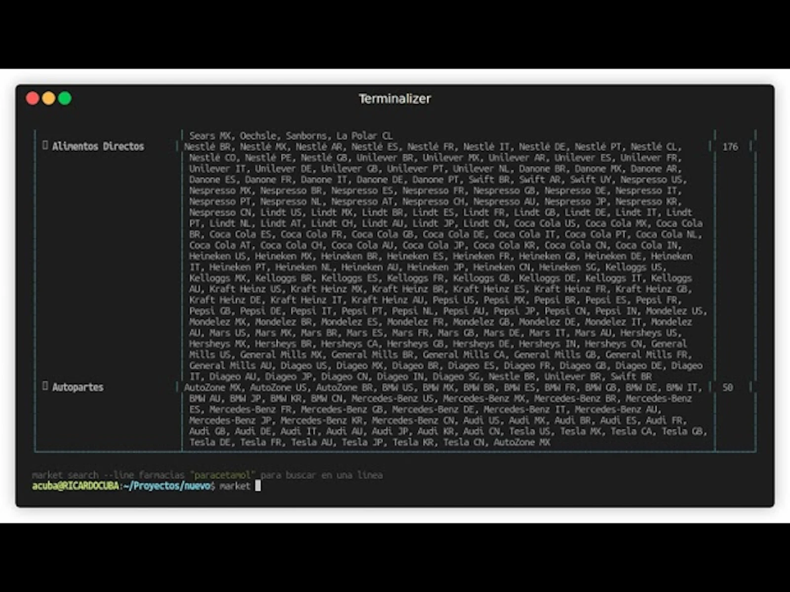 CLI Market screenshot 1 (video preview)