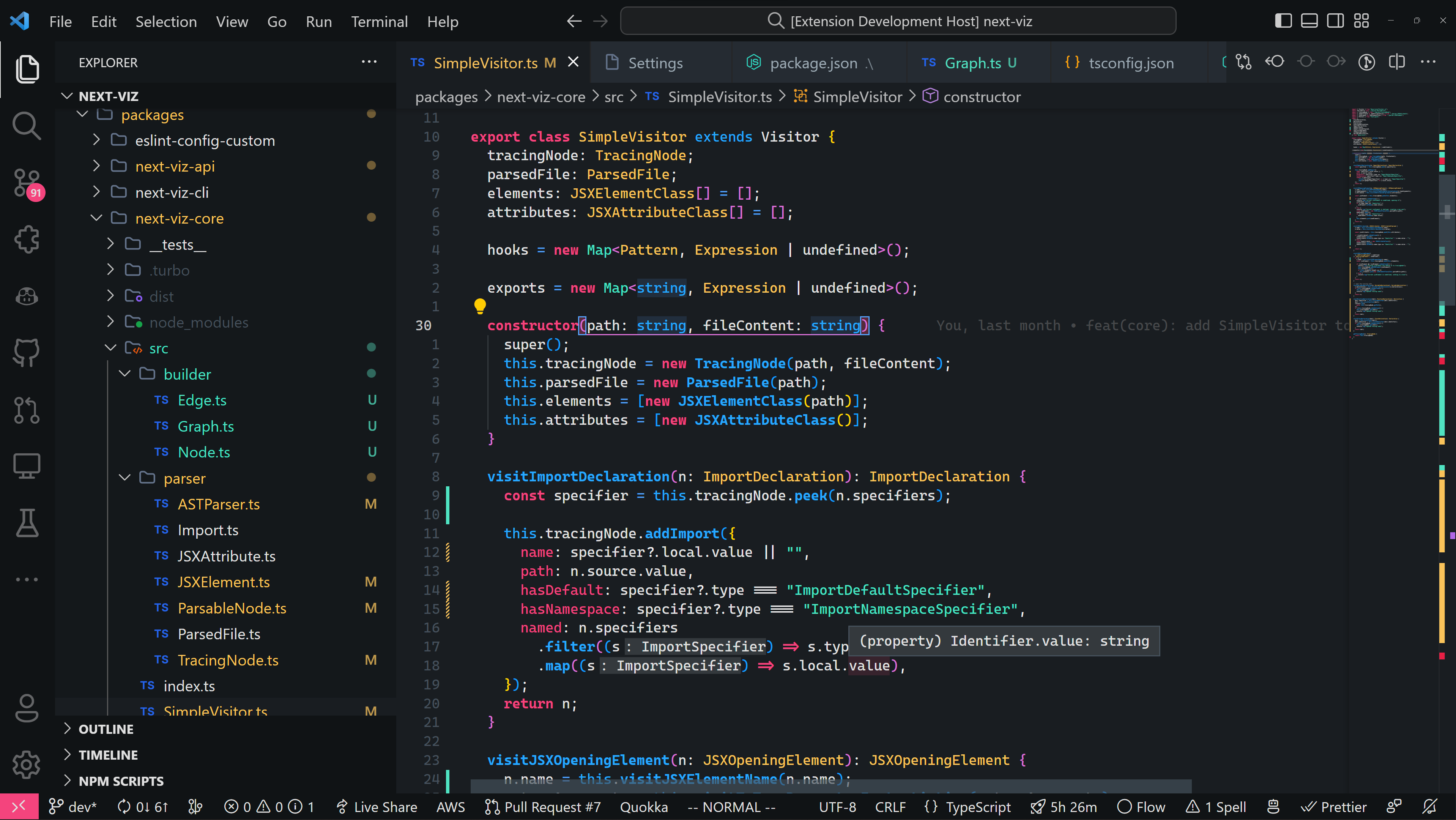 Un tema Hunter - VScode Tema ispirato al tema Vercel ▲ e One Dark Pro 🎨 media 2