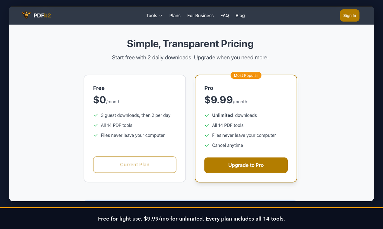 PDFb2 - Screenshot 5 showing product features and functionality
