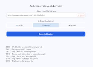Add chapters to youtube video gallery image