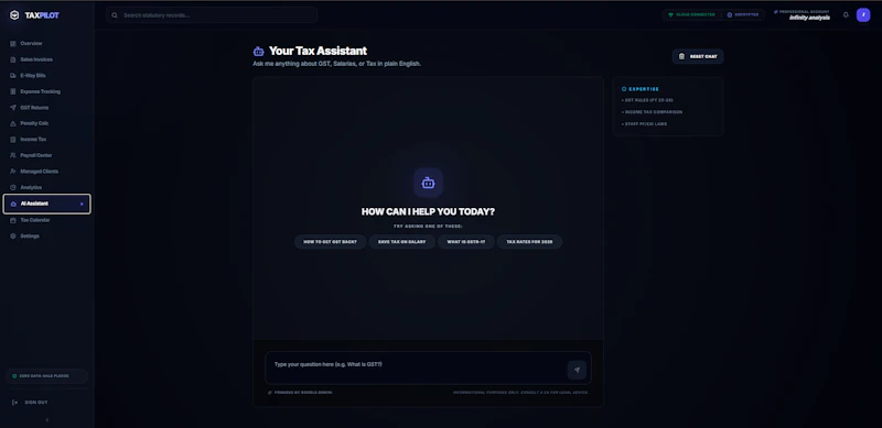TaxPilot screenshot 2