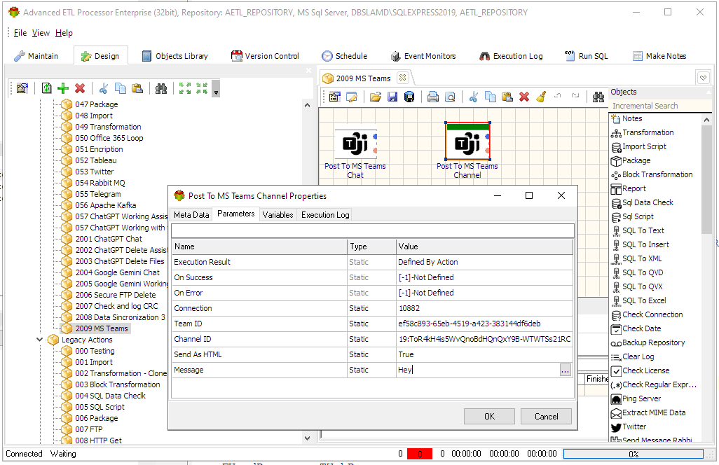 Advanced ETL Processor Enterprise - Screenshot 4 showing product features and functionality