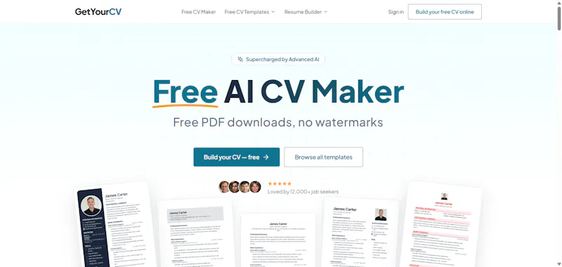 GetYourCV screenshot 1