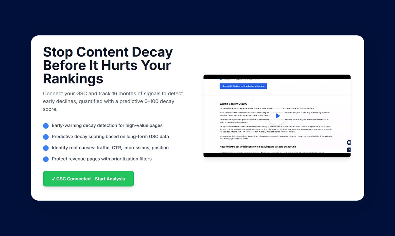 Content Decay Tool (by Wellows) gallery image