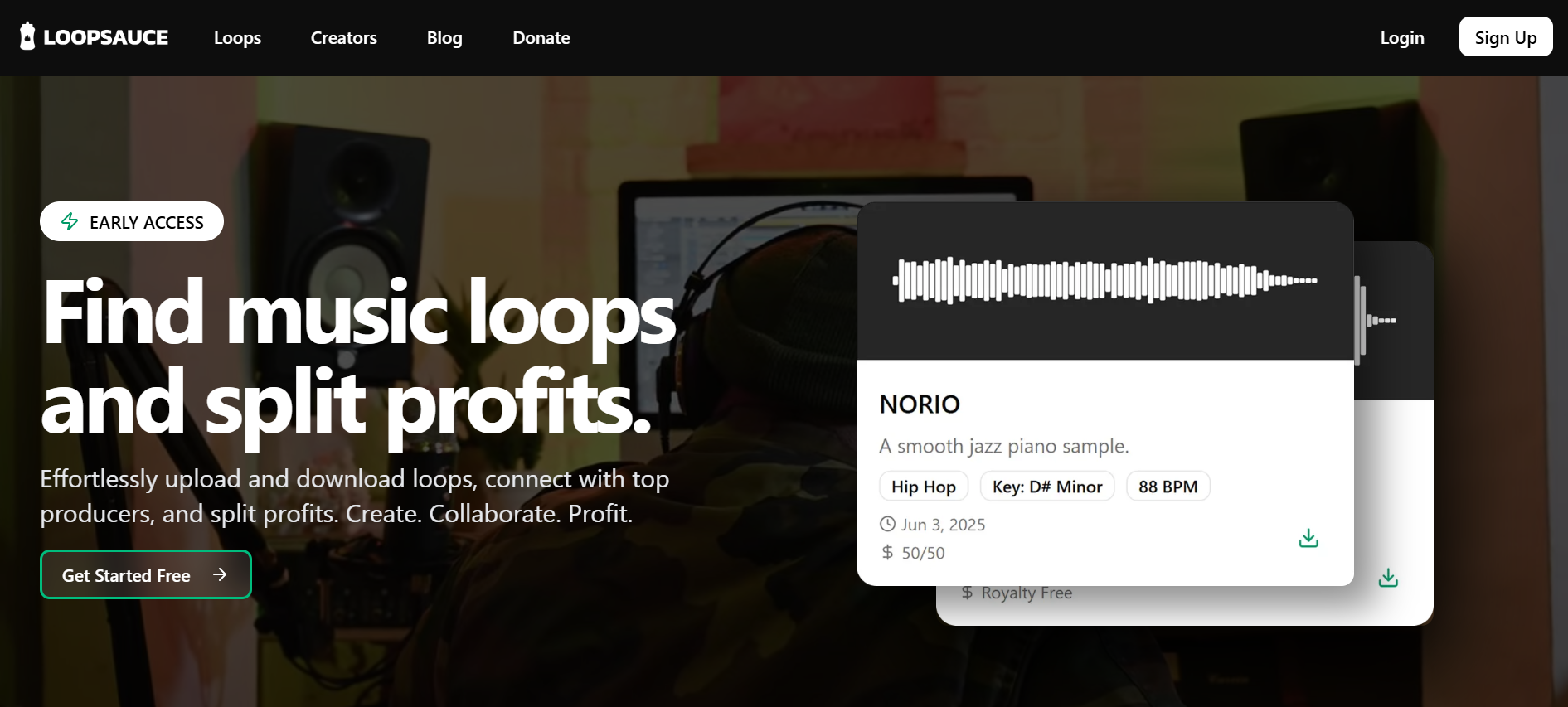 Loopsauce - Screenshot 2 showing product features and functionality