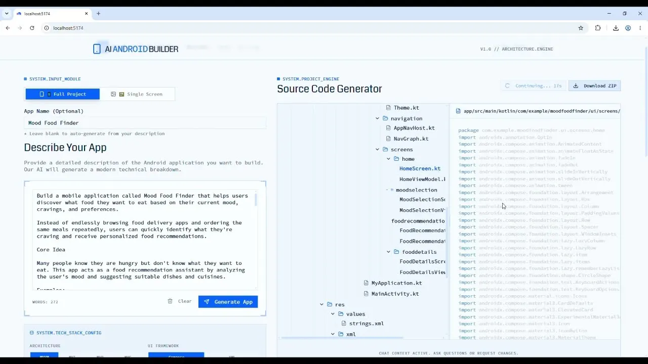 ai android app builder gallery image