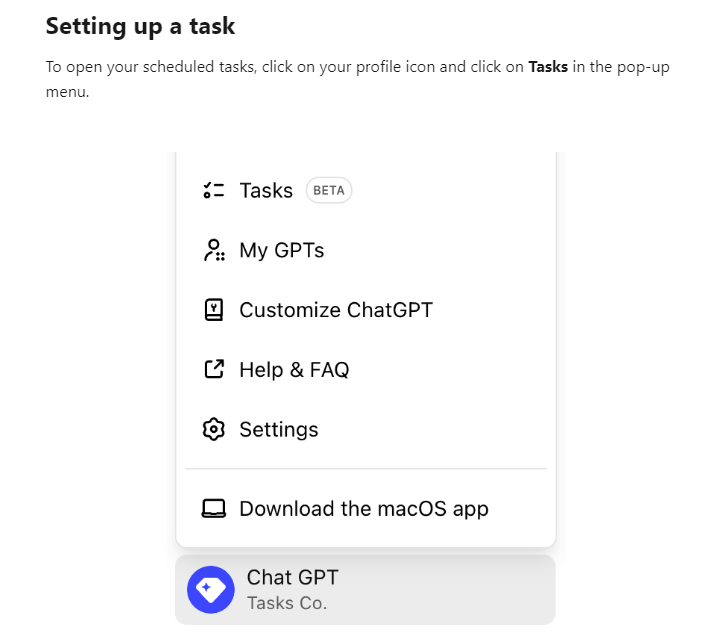 startuptile ChatGPT Task-Scheduled tasks in ChatGPT