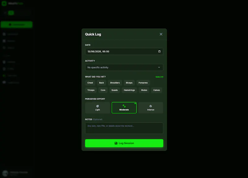 WhatToTrain screenshot 3