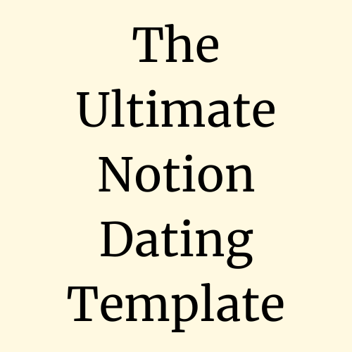 Het ultieme datingsjabloon
