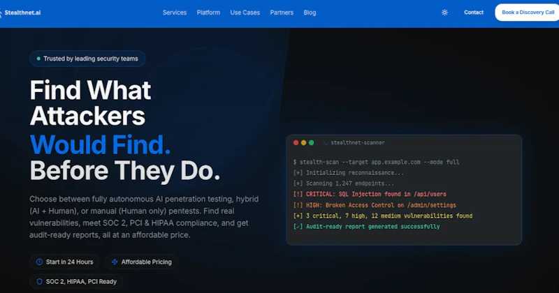 StealthNet AI screenshot 1