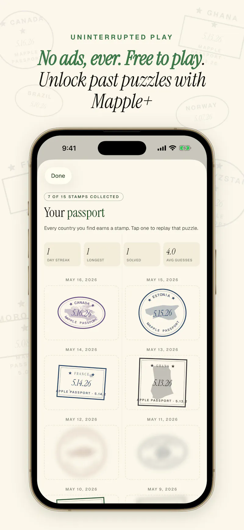 Mapple - A Daily Map Puzzle screenshot 6