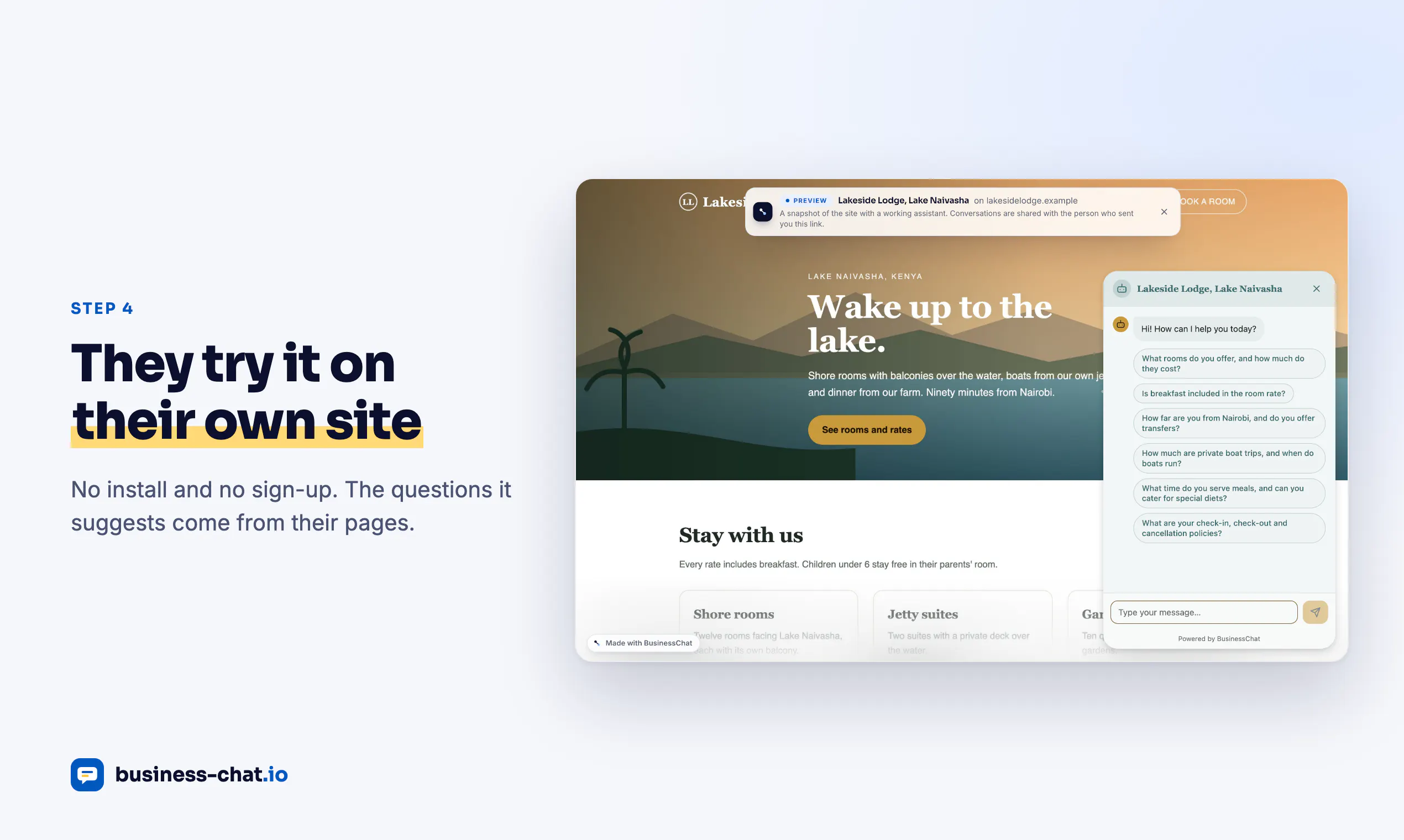 BusinessChat gallery image