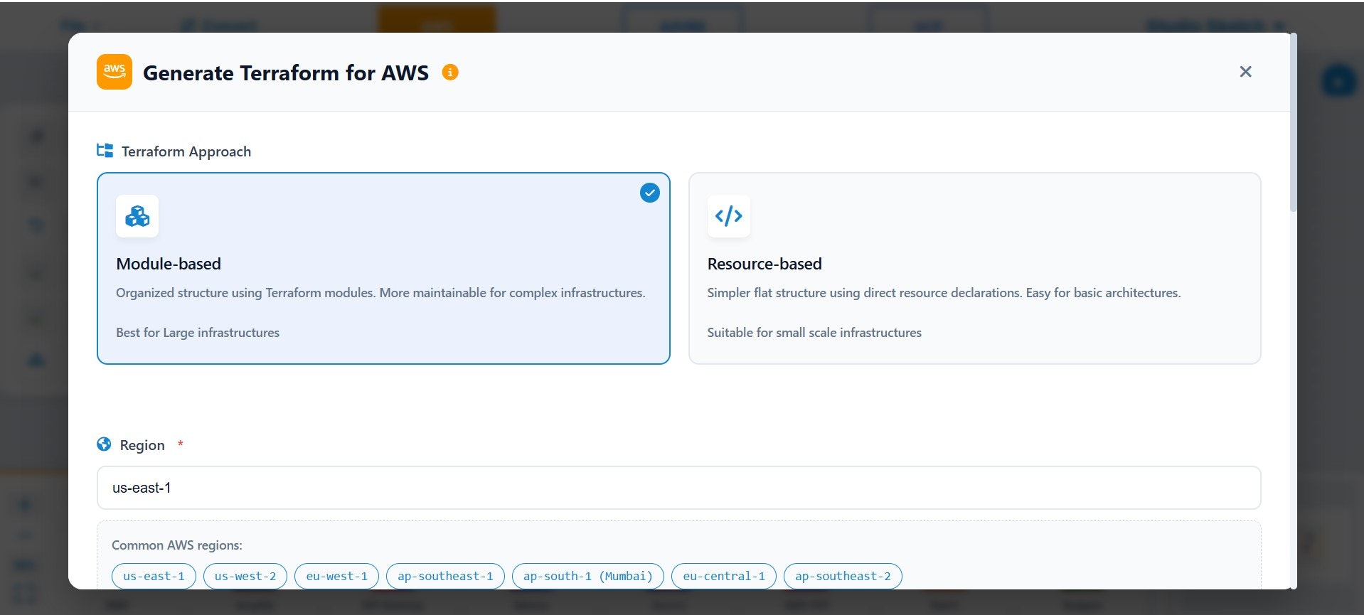 Media Cloudsketcher - Lukis dengan genai - Penjana Rajah Awan untuk Azure, AWS, GCP 4