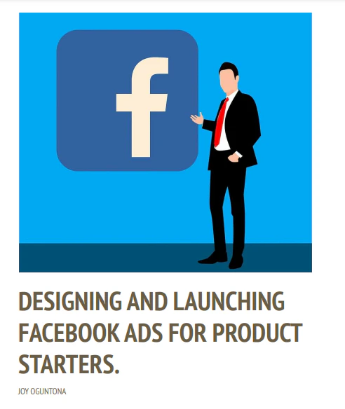 FACEBOOK ADS FOR PRODUCT STARTERS