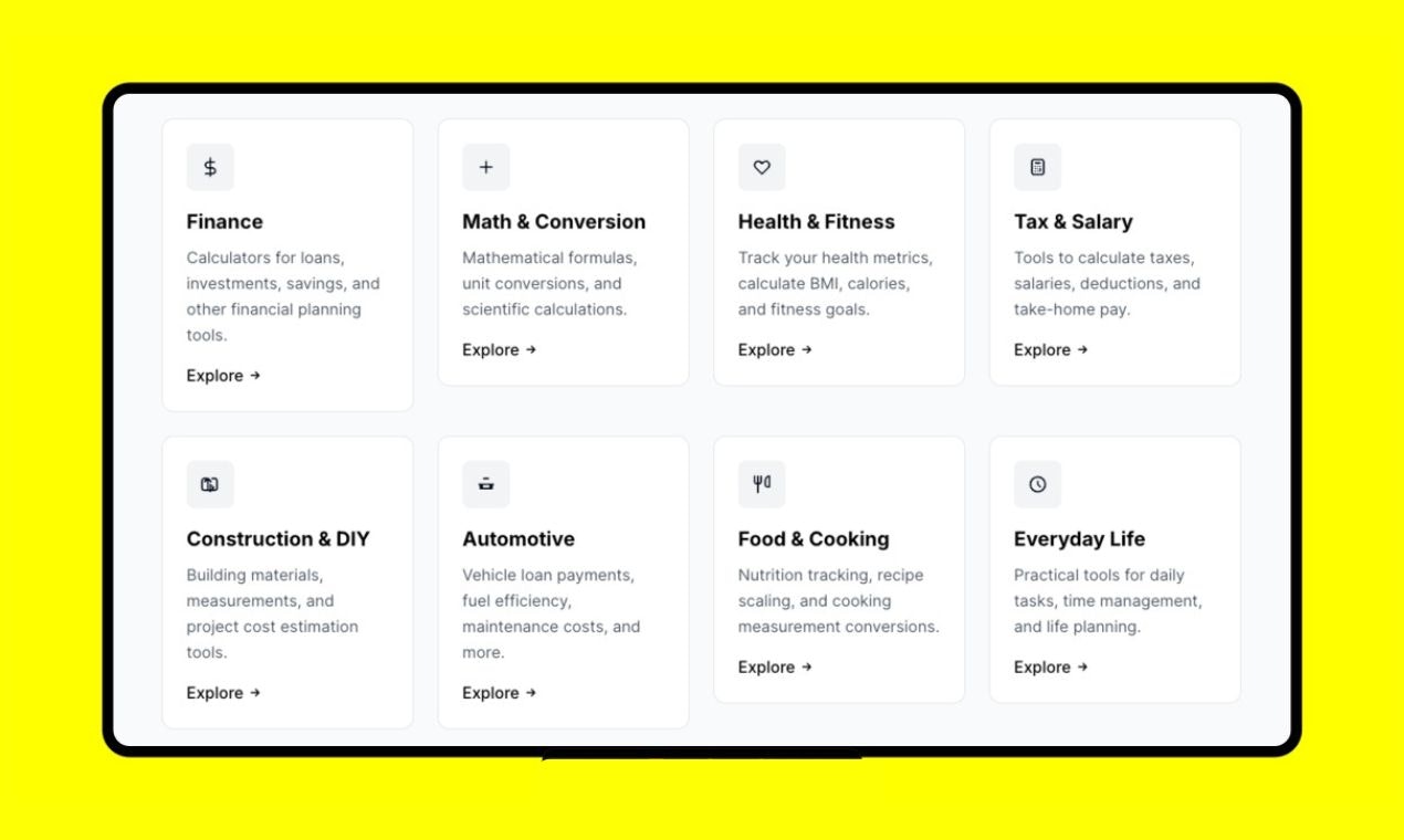 The No 1 Calculators and Tools Hub! - Screenshot 2 preview