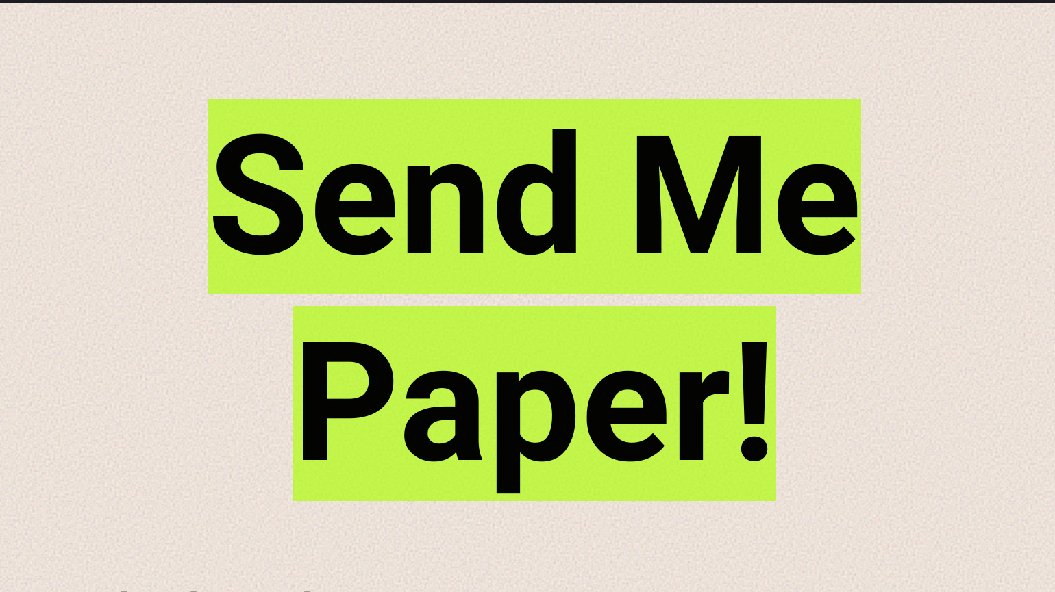 Send Me Paper! gallery image
