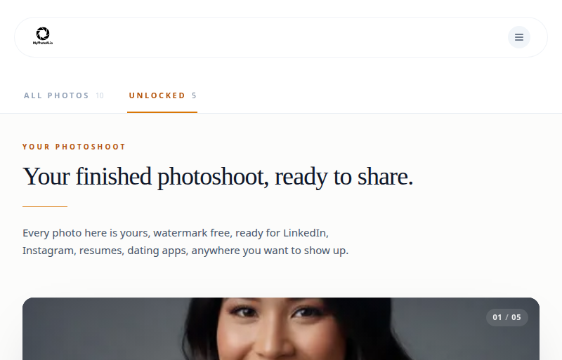 MyPhotoAI gallery image