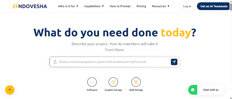 Ndovesha AI the AI workforce platform  screenshot 2