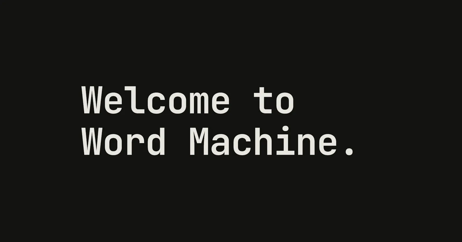 Word Machine screenshot 1