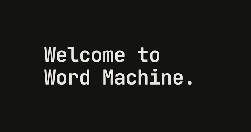Word Machine screenshot 1