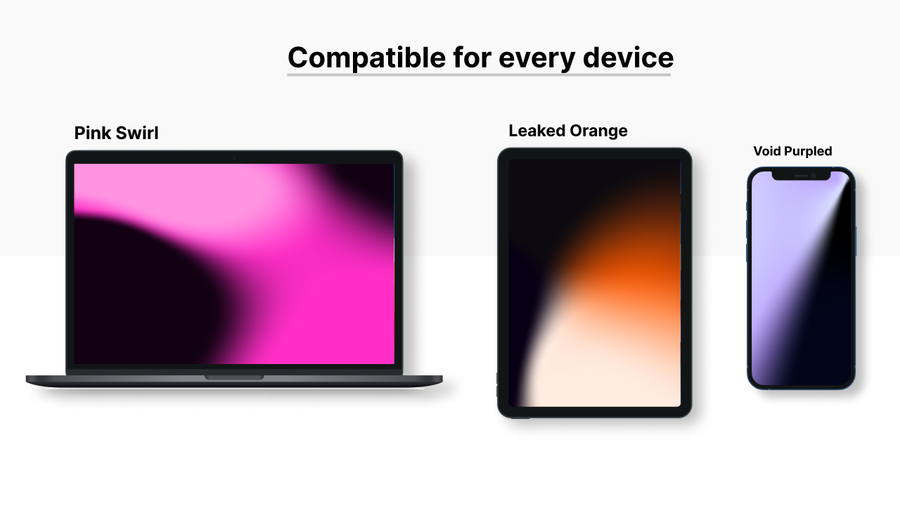 Leaked lights gradient wallpaper pack gallery image